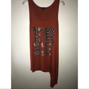 Rustic High-Low Tank Top